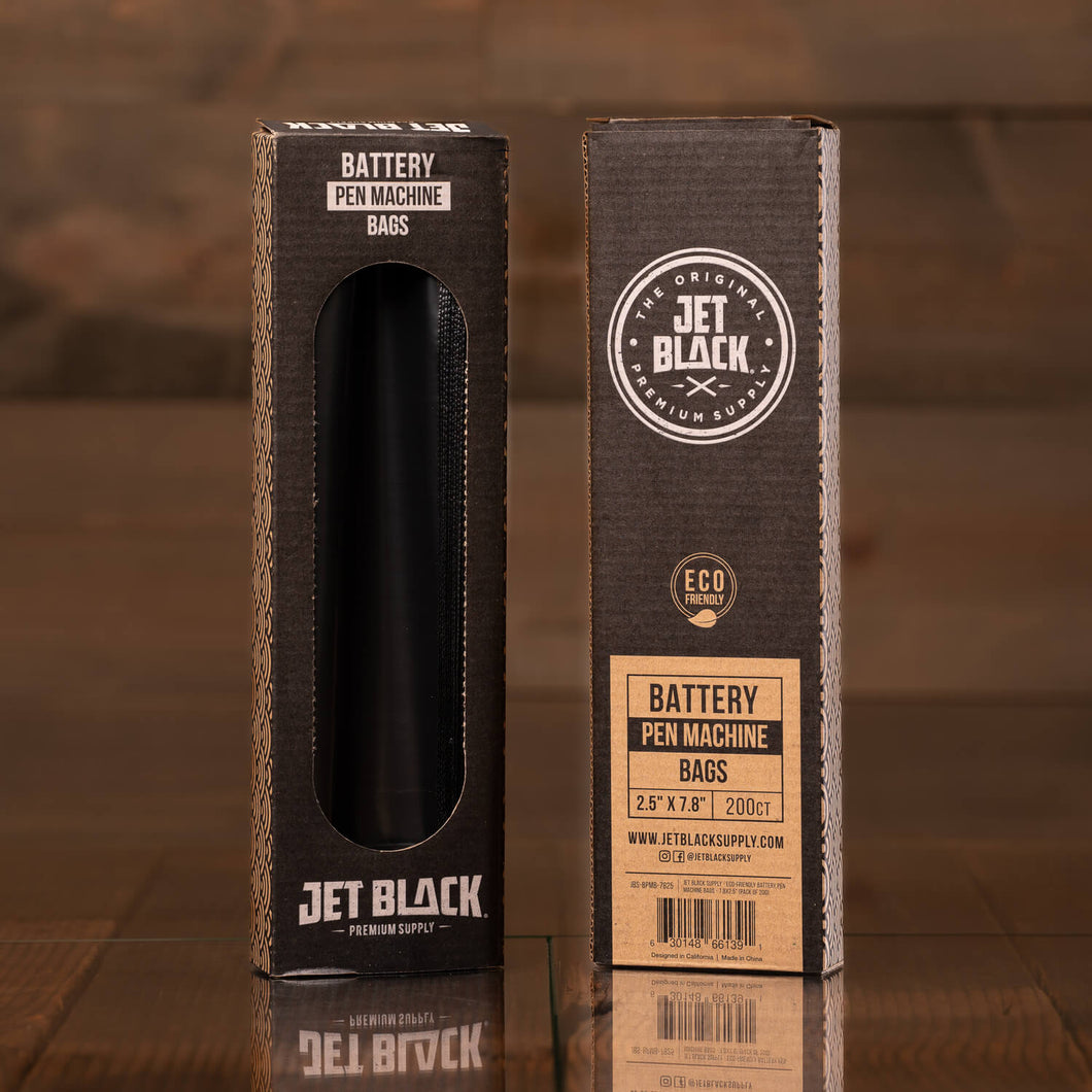 Jet Black Eco-Friendly Battery Pen Machine Bag