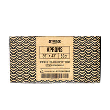 Load image into Gallery viewer, Jet Black Disposable Aprons (50ct)