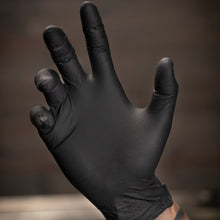 Load image into Gallery viewer, Jet Black Premium 3.5g Nitrile Gloves