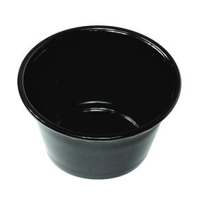 Jet Black Plastic Rinse Cups 3.7 oz, 50ct
