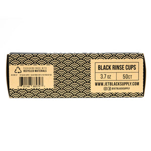 Jet Black Plastic Rinse Cups 3.7 oz, 50ct