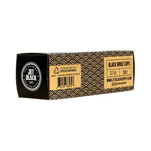 Jet Black Plastic Rinse Cups 3.7 oz, 50ct