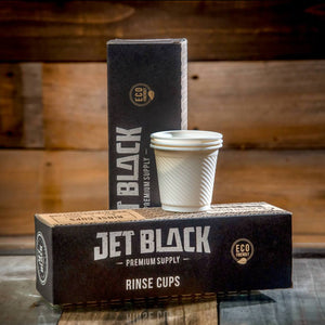 Jet Black Sustainable Rinse Cups 4.3 oz, 50ct